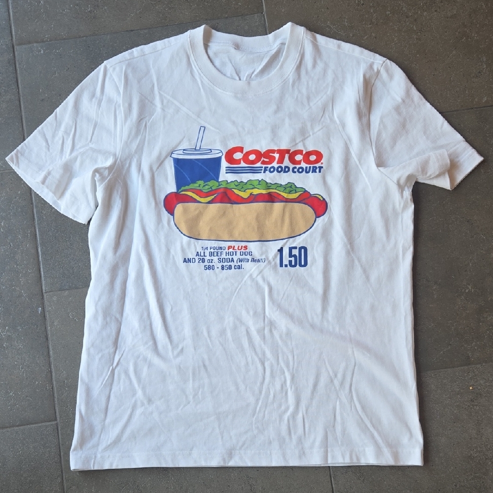 Kirkland Signature White Graphic Tee